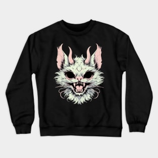 Horror demon cat Crewneck Sweatshirt